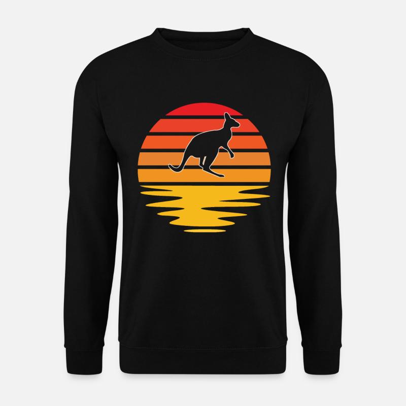 Kangaroo Retro - Unisex Sweatshirt - black