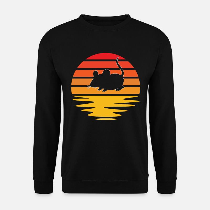 Mouse Retro - Unisex Sweatshirt - black