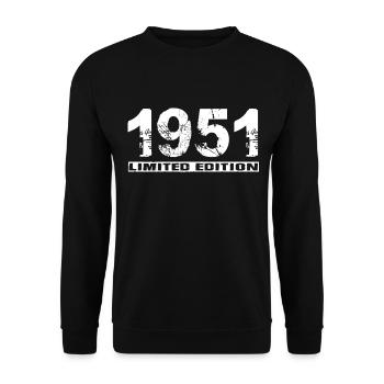 Édition limitée 1951 - Sweat-shirt Unisexe - noir - Devant - Alina (178cm) & Michal (187cm)