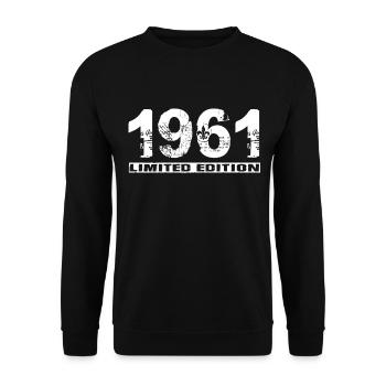 Édition limitée 1961 - Sweat-shirt Unisexe - noir - Devant - Alina (178cm) & Michal (187cm)