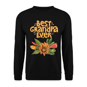 Grand-père, grand-père, grand-père disant, fête des pères - Sweat-shirt Unisexe - noir - Devant - Alina (178cm) & Michal (187cm)