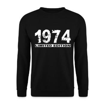 Édition limitée 1974 - Sweat-shirt Unisexe - noir - Devant - Alina (178cm) & Michal (187cm)