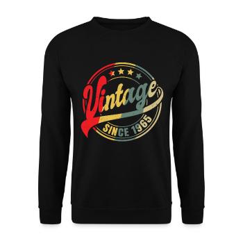 Millésime depuis 1965 Cadeau 58ème anniversaire - Sweat-shirt Unisexe - noir - Devant - Alina (178cm) & Michal (187cm)