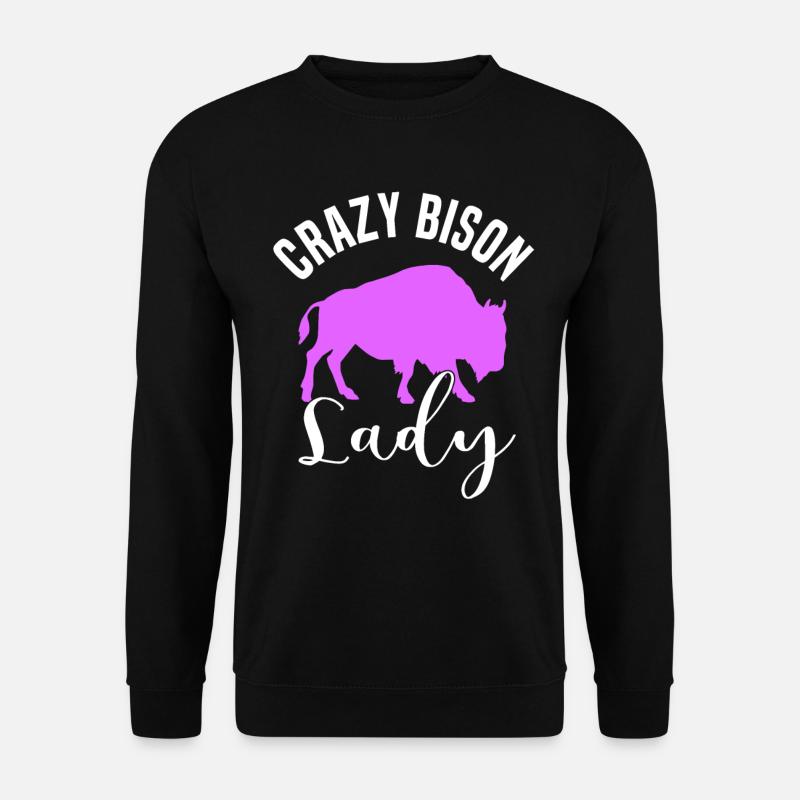 Buffalo Bison Ox Indian American - Unisex Sweatshirt - black