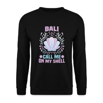 Bali Indonesien Strandurlaub am Meer - Unisex Pullover - Schwarz - Vorne - Alina (178cm) & Michal (187cm)