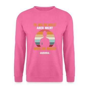 Méditation bouddhiste, Zen, Bouddha, bouddhisme et yoga - Sweat-shirt Unisexe - rose - Devant