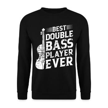 Meilleur contrebassiste de tous les temps - Contrebassiste - Sweat-shirt Unisexe - noir - Devant - Alina (178cm) & Michal (187cm)