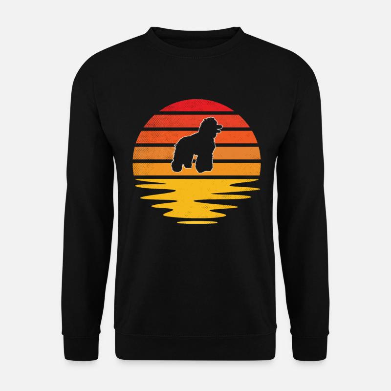 Caniche Rétro - Sweat-shirt Unisexe - noir
