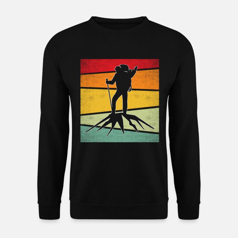 Mountaineering Retro - Unisex Sweatshirt - black
