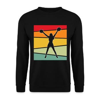 Cheerleading Rétro - Sweat-shirt Unisexe - noir - Devant - Alina (178cm) & Michal (187cm)