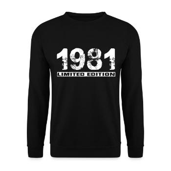 Édition limitée 1981 - Sweat-shirt Unisexe - noir - Devant - Alina (178cm) & Michal (187cm)