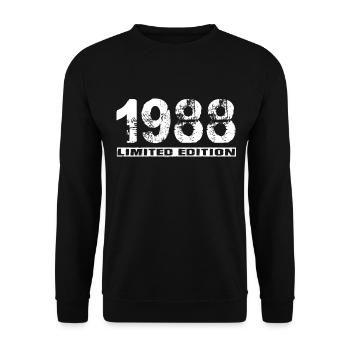 Édition limitée 1988 - Sweat-shirt Unisexe - noir - Devant - Alina (178cm) & Michal (187cm)