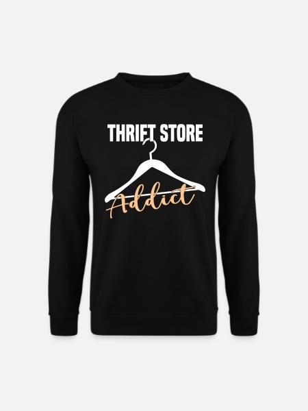 Secondhandladen Secondhand Öko Hipster Gebraucht - Unisex Pullover - Schwarz