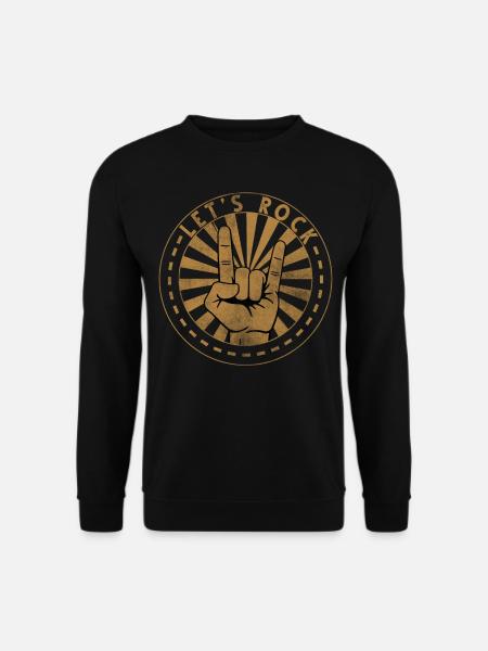 Rock and Roll Musik Rockmusik - Unisex Pullover - Schwarz