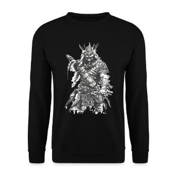 Vikings Rune nordique Vikings Valhalla Vikings - Sweat-shirt Unisexe - noir - Devant - Alina (178cm) & Michal (187cm)