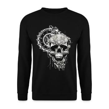 Vikings Rune nordique Vikings Valhalla Vikings - Sweat-shirt Unisexe - noir - Devant - Alina (178cm) & Michal (187cm)
