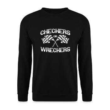Kontrolleure Oder Wreckers, Die - Unisex Pullover - Schwarz - Vorne - Alina (178cm) & Michal (187cm)