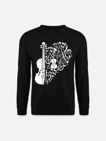 Contrebasse - Contrebassiste - Sweat-shirt Unisexe - noir