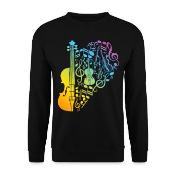 Double Bass Player Double Bassist - Double Bass In - Unisex Sweatshirt - black - Front - Alina (178cm) & Michal (187cm)