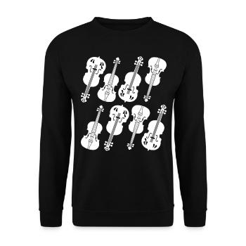 Double Bass Player Double Bassist - Double Bass - Unisex Sweatshirt - black - Front - Alina (178cm) & Michal (187cm)