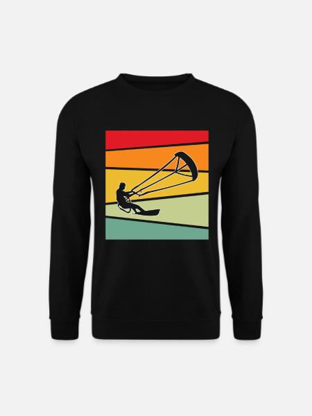 Kite Surfing Retro - Unisex Sweatshirt - black