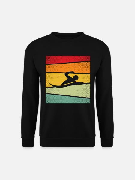 Natation Rétro - Sweat-shirt Unisexe - noir