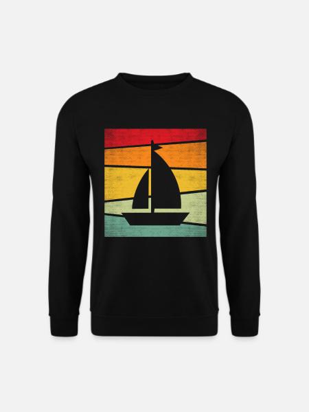 Sailing Retro - Unisex Sweatshirt - black