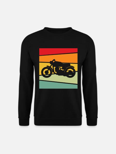 Motorcycle Retro - Unisex Sweatshirt - black