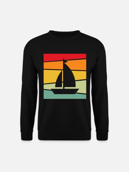 Segeln Retro - Unisex Pullover - Schwarz