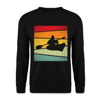 Kanusport Retro - Unisex Pullover - Schwarz - Vorne - Alina (178cm) & Michal (187cm)
