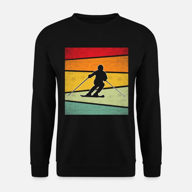Retro skiing - Unisex Sweatshirt - black