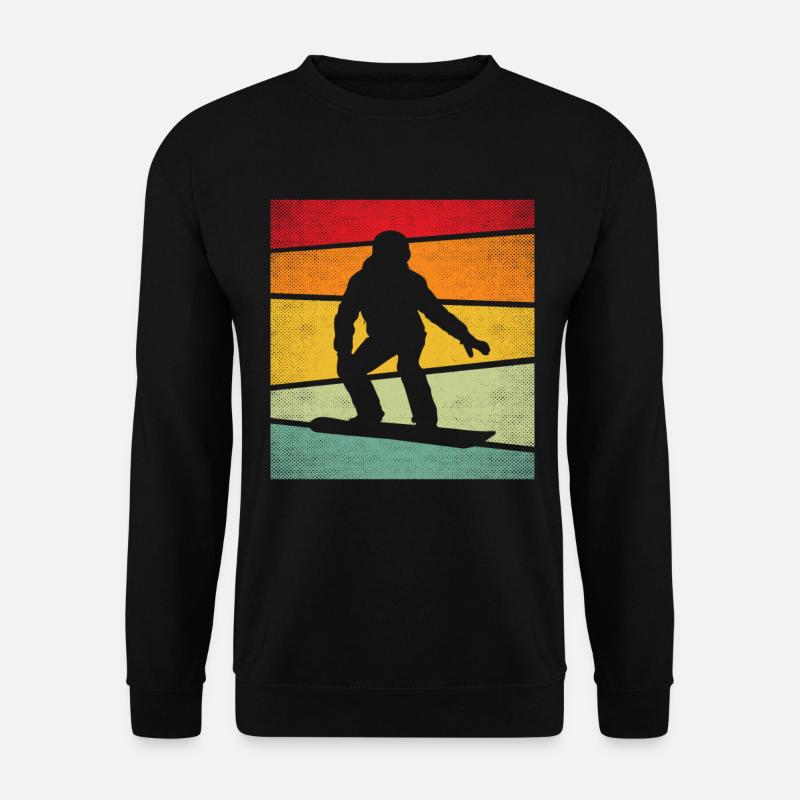 Snowboard Rétro - Sweat-shirt Unisexe - noir