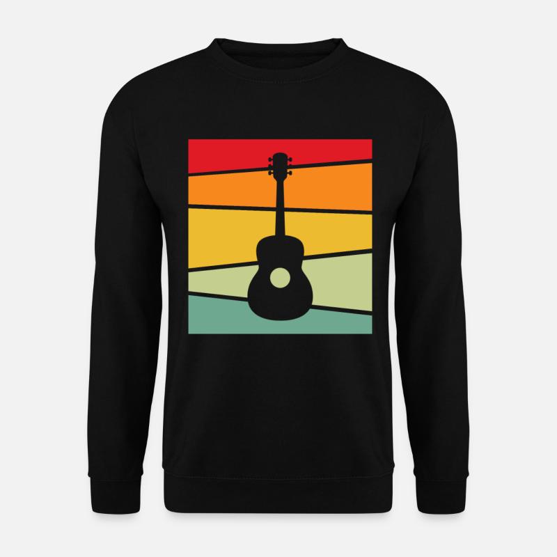 Gitarre Retro - Unisex Pullover - Schwarz