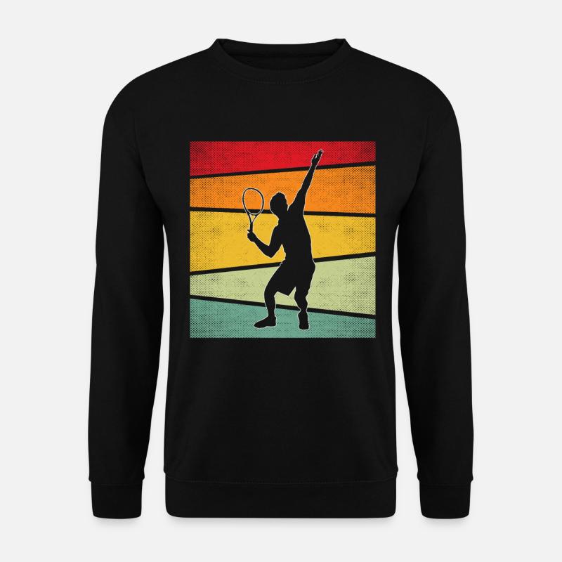 Tennis Retro - Unisex Pullover - Schwarz