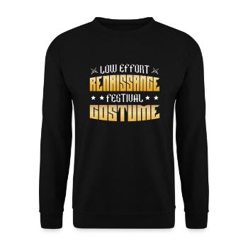 Renaissance festive costumes - Unisex Sweatshirt - black - Front - Alina (178cm) & Michal (187cm)