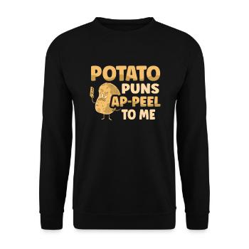 Spud Squad Potato Lover Vegetarian Tater Dead - Sweat-shirt Unisexe - noir - Devant - Alina (178cm) & Michal (187cm)