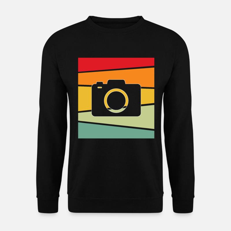 Kamera Retro - Unisex Pullover - Schwarz