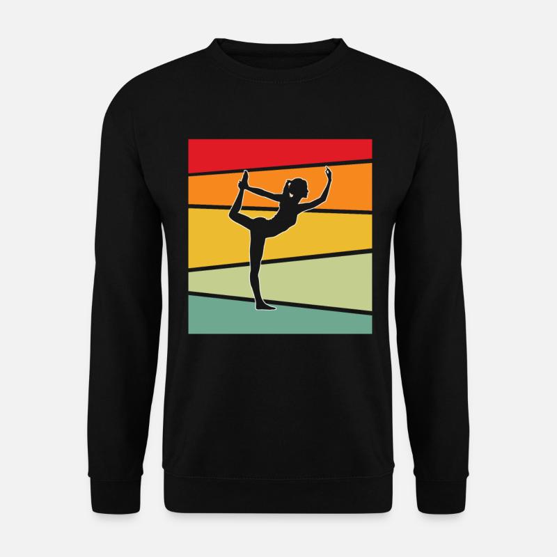 Yoga Retro - Unisex Pullover - Schwarz