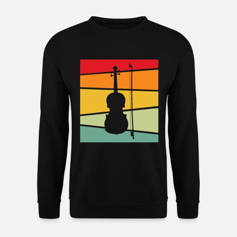 Violin Retro - Unisex Sweatshirt - black
