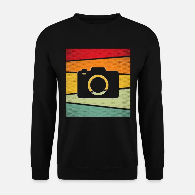 Kamera Retro - Unisex Pullover - Schwarz