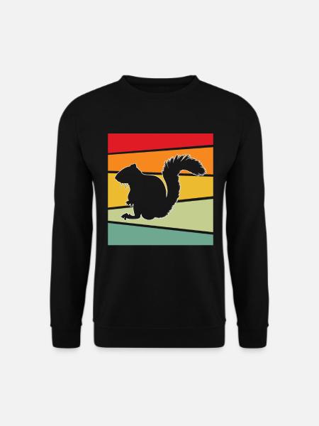 Écureuil rétro - Sweat-shirt Unisexe - noir