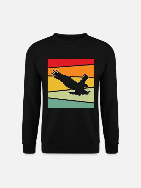 Eagle Retro - Unisex Sweatshirt - black