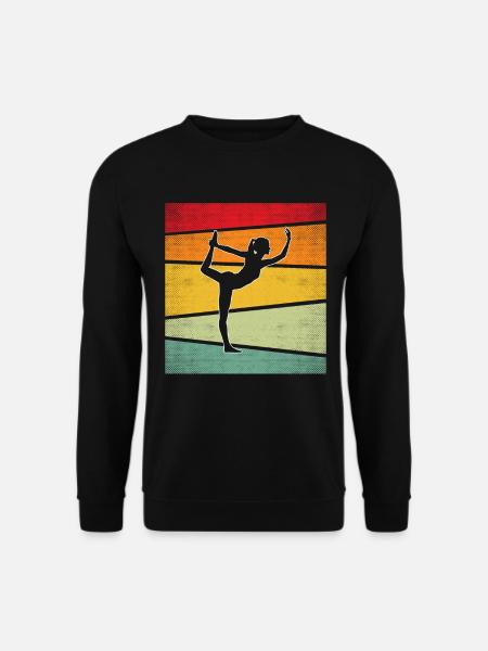Yoga Retro - Unisex Pullover - Schwarz