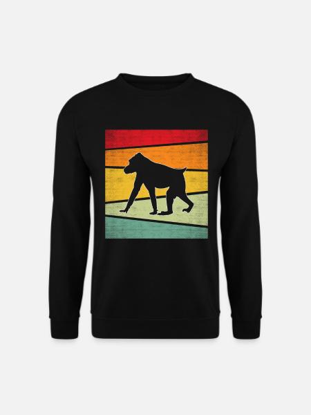 Singe Rétro - Sweat-shirt Unisexe - noir