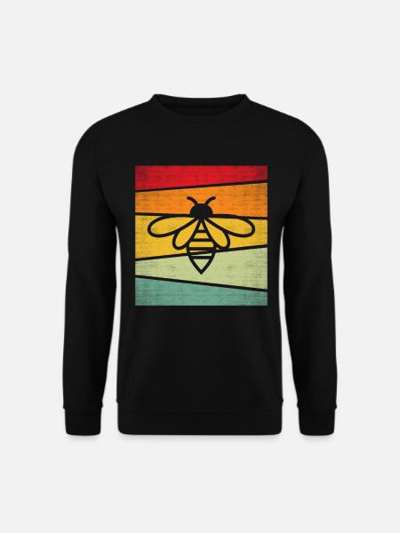 Abeille Rétro - Sweat-shirt Unisexe - noir