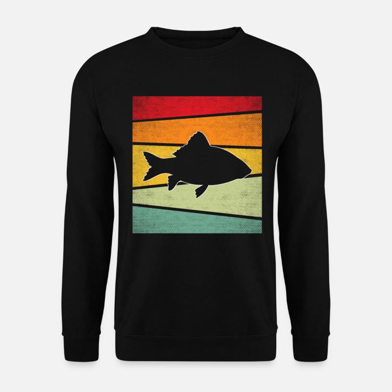 Fish Retro - Unisex Sweatshirt - black