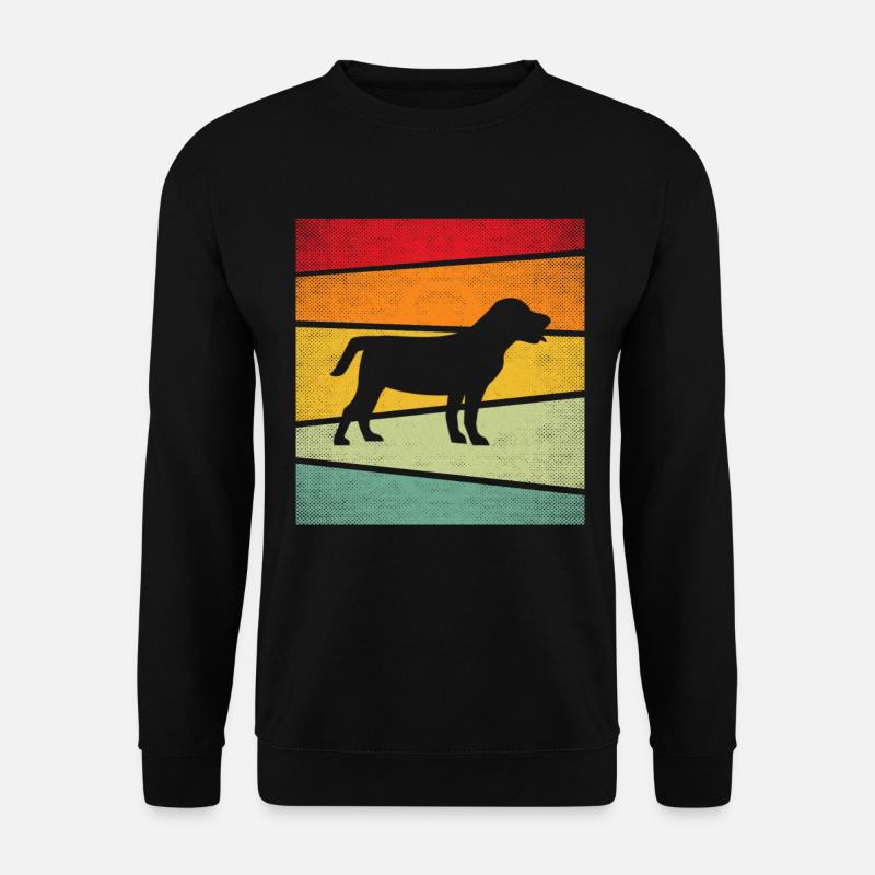 Hund Retro - Unisex Pullover - Schwarz