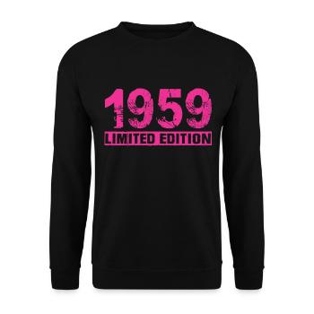 Limited Edition 1959 - Unisex Pullover - Schwarz - Vorne - Alina (178cm) & Michal (187cm)