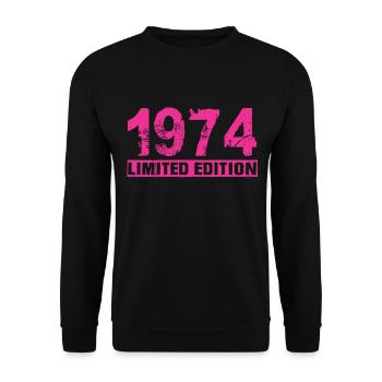 Édition limitée 1974 - Sweat-shirt Unisexe - noir - Devant - Alina (178cm) & Michal (187cm)