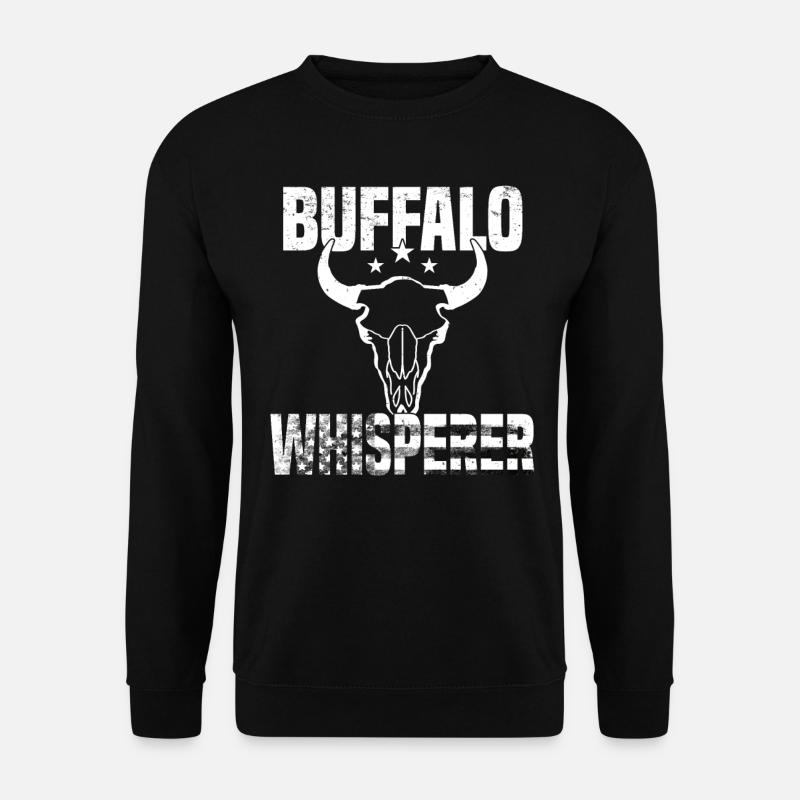 Buffalo Bison Ox Indian American - Unisex Sweatshirt - black